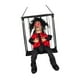 thumbnail image 1 of Muñeco de prisionero parlante y aterrador con luces intermitentes, ideal para fotos, juguete colgante de Halloween que grita Rojo Negro, 1 of 9