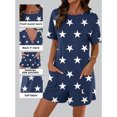 thumbnail image 4 of Anygrew Rompers for Women Casual Short Sleeve Oversized Athletic Workout Reversible Hot Shot Tee Romper Deep Pockets, 4 of 6