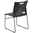 thumbnail image 4 of Bowery Hill Metal/Plastic Ergonomically Stacking Chair in Black, 4 of 7