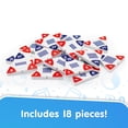 thumbnail image 4 of Junior Learning: Multiplication Triangles - Cover & Learn, Memorize Multiplication-Division Equations, Color-Coded Visual Math Manipulative, Melamine, 4 of 10