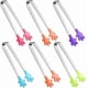 thumbnail image 1 of suitable for 6pcs Silicone Mini Tongs, 5inch Hand Shape Food Tongs, Colourful Small Kids Tongs For Serving Food, Ice Cube, Fruits, Sugar, Barbecue By, 1 of 5