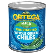 Ortega Mild Fire Roasted Whole Green Chiles, Kosher, 27 oz