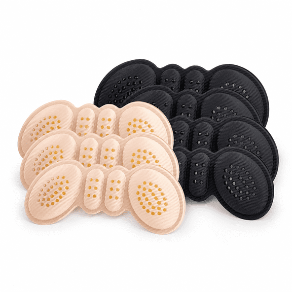 FLORNIX 6 Pairs Heel Pads for Shoes, Heel Grips Liner Cushions Inserts for Loose Shoes, High Heel Comfort Pads Men Women, Anti-Slip Heel Grips