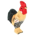 thumbnail image 4 of WEUVEB Handcrafted Yellow Wooden Rooster Figurine Decorative Animal Sculpture for Unique Home Decor, 4 of 8