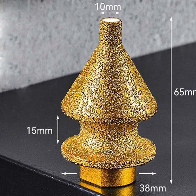 Diamond Chamfering Bit For Angle Grinder With M10 Threaded Shank 10 mm Diameter For Porcelain Tile And Concrete