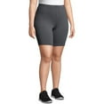 thumbnail image 3 of Toystoory Pantalones cortos de gimnasio sin costuras, mallas de entrenamiento, pantalones cortos deportivos para mujer, pantalones cortos de verano de Uniforme atlético gris 3XL Toystoory OD001276-06, 3 of 6