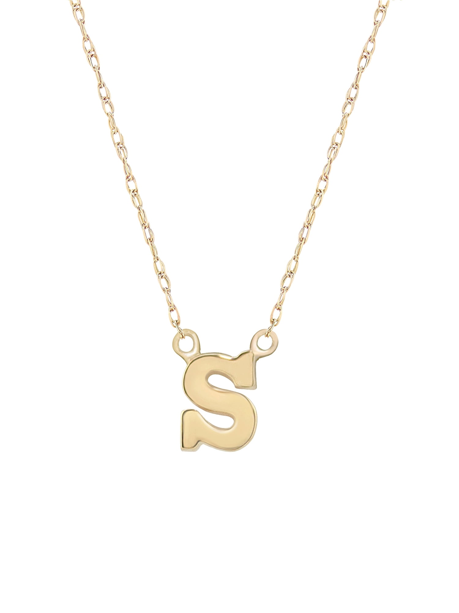 14K Yellow Gold Classic Alphabet 