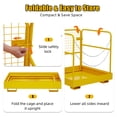 thumbnail image 5 of Homhougo—Safety Cage,36 "Foldable Forklift Work Platform That Can Withstand 1200 Lbs Is Suitable For 1 Or 2 Person Forklift Human Basket For Light Change, Painting, Roof Repair,Tree Service, 5 of 7