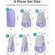 thumbnail image 3 of Juego de 6 cubos de compresión para viajes, bolsas ligeras organizadoras de equipaje, bolsas duraderas para ahorrar espacio, artículos esenciales de viaje, 3 of 6
