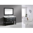 thumbnail image 4 of Design Element London 54" Single Sink Bathroom Vanity Set in Espresso with White Carrera Marble Top, 4 of 9
