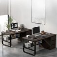 thumbnail image 4 of Computer Table Office Desks Employee Modern Simplicity Work Office Desks Study Drawers Escritorio Habitacion Furniture QF50OD My Lux Decor Round, 4 of 18