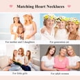 thumbnail image 4 of Daughter Gifts Mother Daughter Necklace Love Pendant Necklace for Mom Daughter Back to school gifts, 4 of 6
