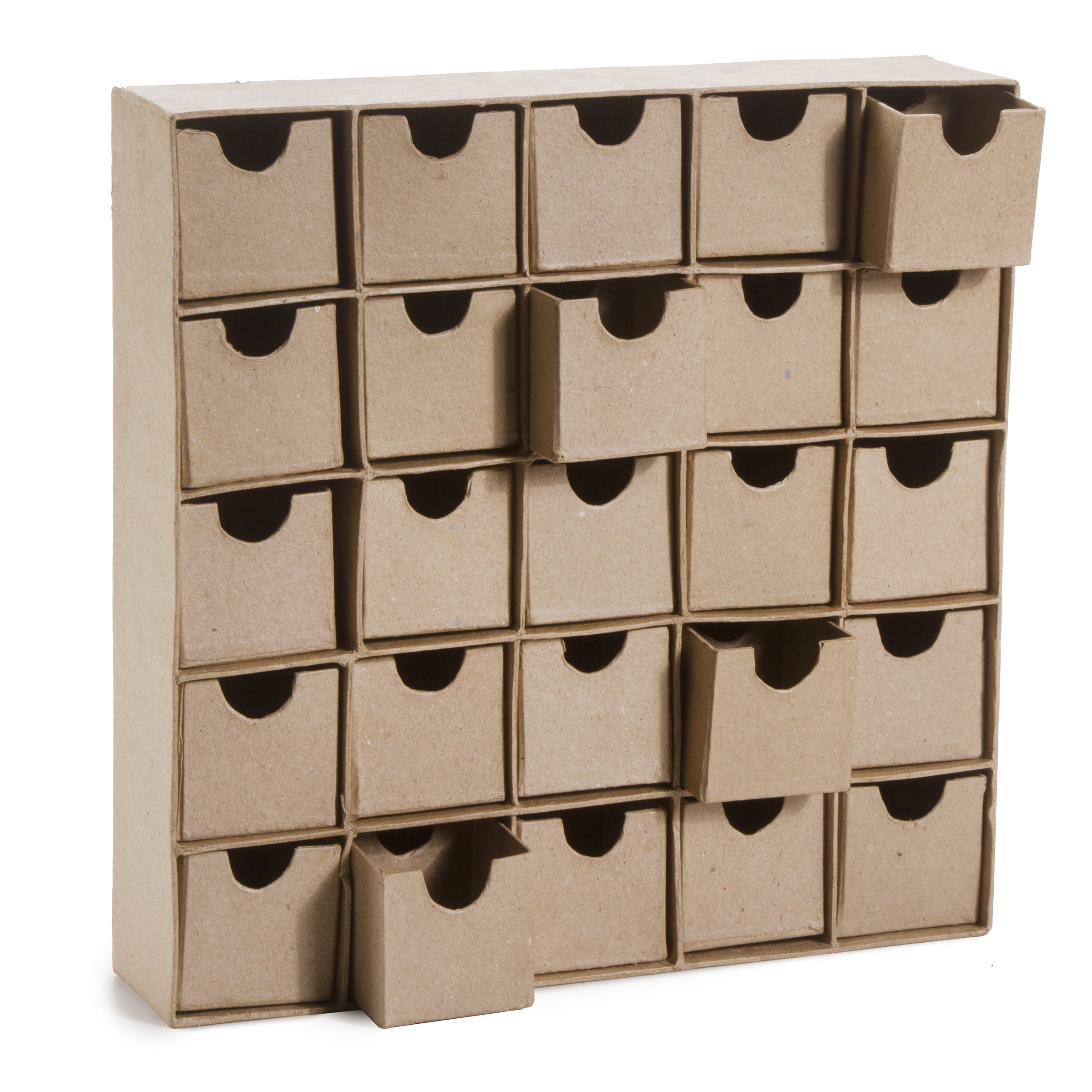 Unfinished Paper Mache Boxes 25 Compartments Walmart Com