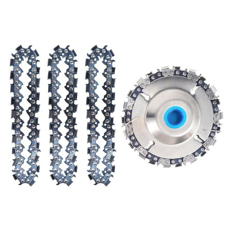 

Wood Carving Chain Disc - with 3 PCS of Extra Circlets 7/8 inch Arbor Wheel Grinding Shaping Circular Chainsaw Disk