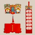 thumbnail image 2 of Sobres plegables en /tigre ranuras para tarjetas, soporte para dinero, bolsa de dinero, bolsas de dinero de año león b Sunnimix Sobres rojos, 2 of 8