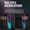 thumbnail image 5 of Cooler Master Support Masteraccessoire ARGB GPU, Verre Trempé ARGB Éclairé par les Bords, Support Universel GPU, Multiple, 5 of 5