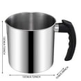 thumbnail image 2 of BinKFF Candle Making Pouring Pot, Stainless Steel Wax Melting Pot with Heat-Resistant Handle, Double Boiler Candle Making Pitcher with Dripless Pouring Spout Design, 2 of 2