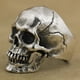 thumbnail image 3 of Anillo de calavera con grietas talladas retro, anillo con cabeza de fantasma, accesorios de joyería, anillo, 3 of 6