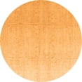thumbnail image 1 of Ahgly Company Indoor Round Abstract Orange Modern Area Rugs, 3' Round, 1 of 4