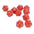 thumbnail image 1 of Ensemble Polyédrique de 10 Pcs, Plastique, Ensemble de Chiffres Transparents D & D, Léger et Portable, avec Sac de Rangement en Velours pour Jeux de Rôle sur Table, 1 of 7