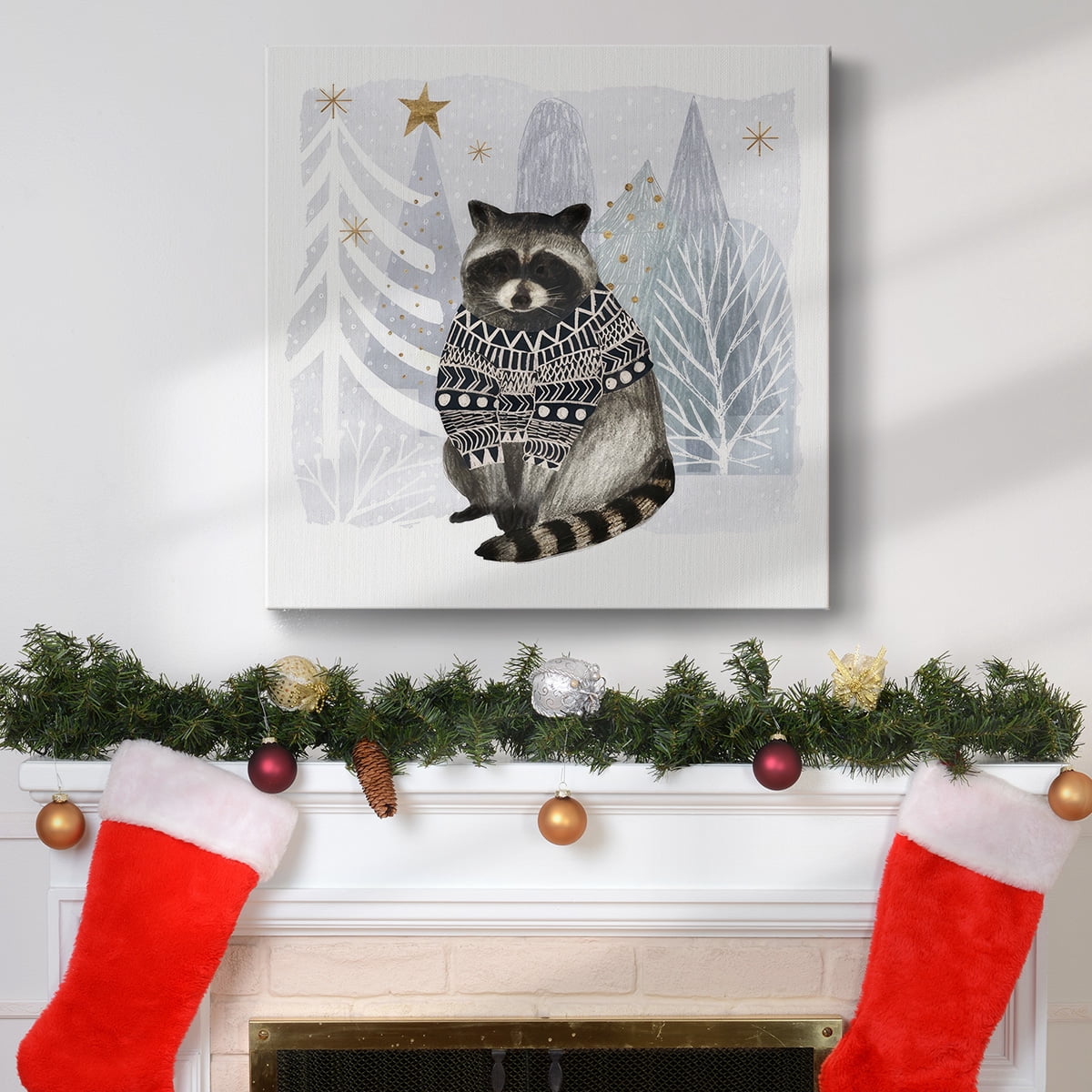 Cozy Woodland Animal IV- Gallery Wrapped Canvas