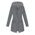 thumbnail image 1 of Veste Coupe-Vent pour Femmes avec Capuche Amovible pour Activités de Plein Air et de Randonnée, 1 of 3