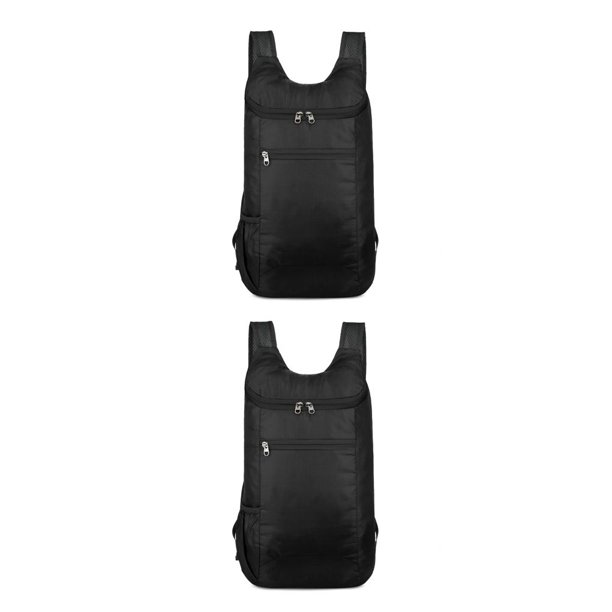 Sonducket Soporte de almacenamiento Unisex plegable de gran capacidad multifunción bolsas de equipaje montañismo escalada negro Negro 2piezas Sonducket CBP495863