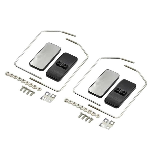Espejo retrovisor,Accesorios de actualización del metal del espejo del espejo del coche RC,1/14 RC Truck Car DIY Piezas Retrovisor Mirror Mini,1:14 Espejos de visión trasera lateral de metal
