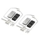 thumbnail image 1 of Espejo retrovisor,Accesorios de actualización del metal del espejo del espejo del coche RC,1/14 RC Truck Car DIY Piezas Retrovisor Mirror Mini,1:14 Espejos de visión trasera lateral de metal, 1 of 3
