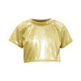 thumbnail image 1 of Timegard Vêtements pour Bébé Fille T-Shirts Courts Scintillants Manches Courtes Col Rond Haut Confortable Mode, 1 of 3