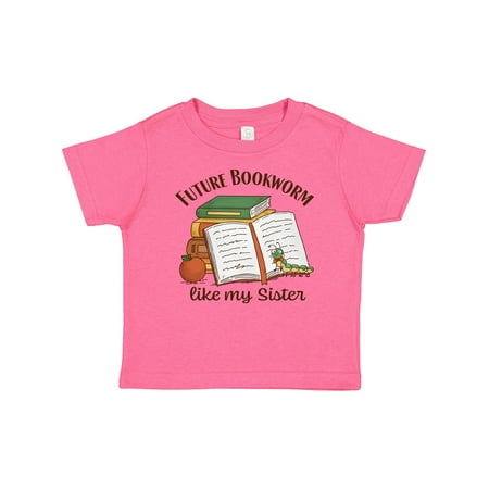 

Inktastic Future Bookworm Like My Sister Gift Baby Boy or Baby Girl T-Shirt