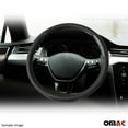 thumbnail image 3 of Omac USA 96AM074-25563-1 38 in. Steering Wheel Cover, Black, 3 of 8