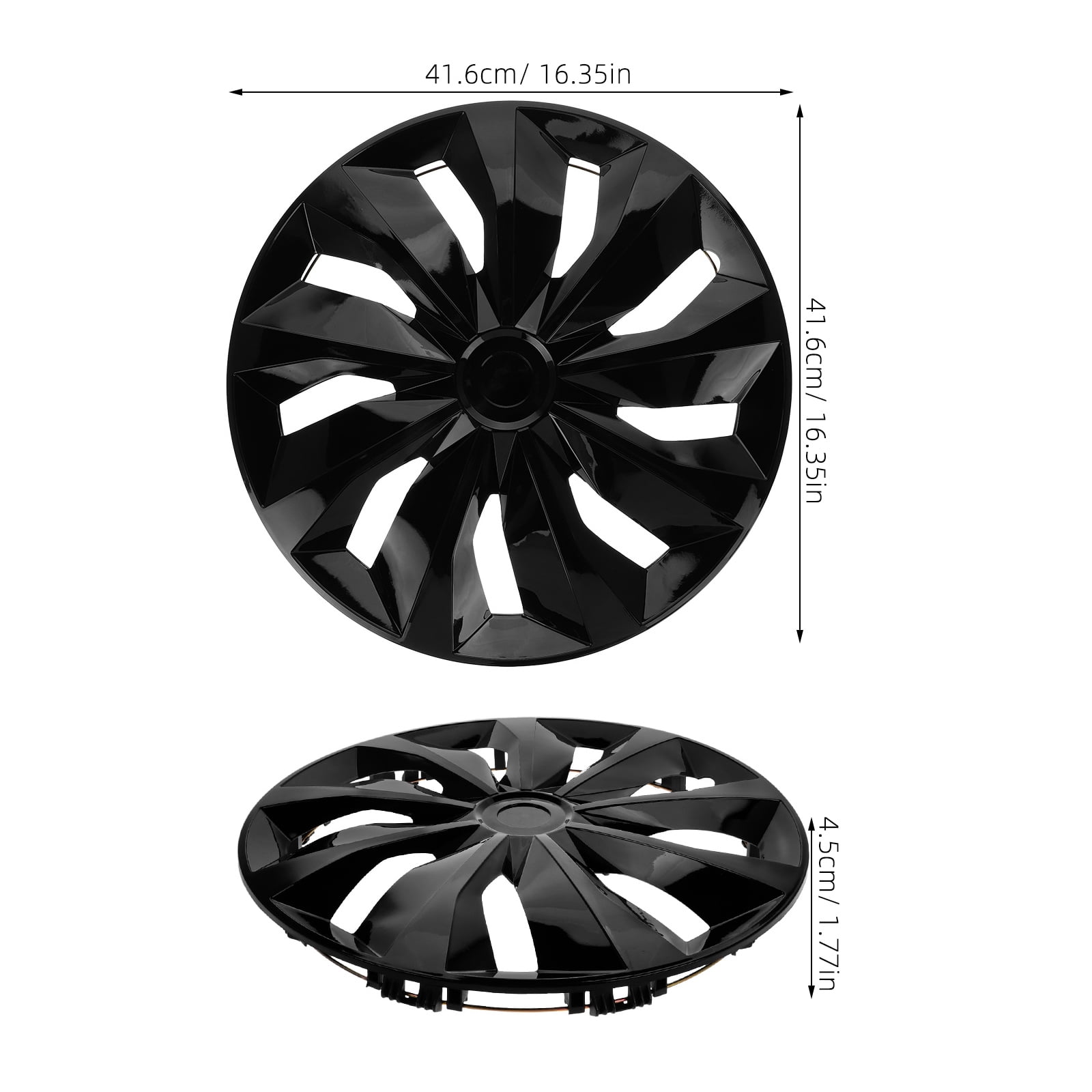 Hub Caps,15 Inch Plastic Hub Caps Wheel Cover Maintenance Hub Cap Installation Auto Exterior Accessories For Car Wheel Covers Black