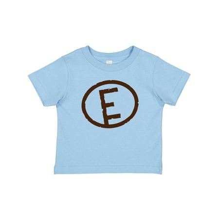 

Inktastic Branding Iron Letter E Monogram Gift Baby Boy or Baby Girl T-Shirt
