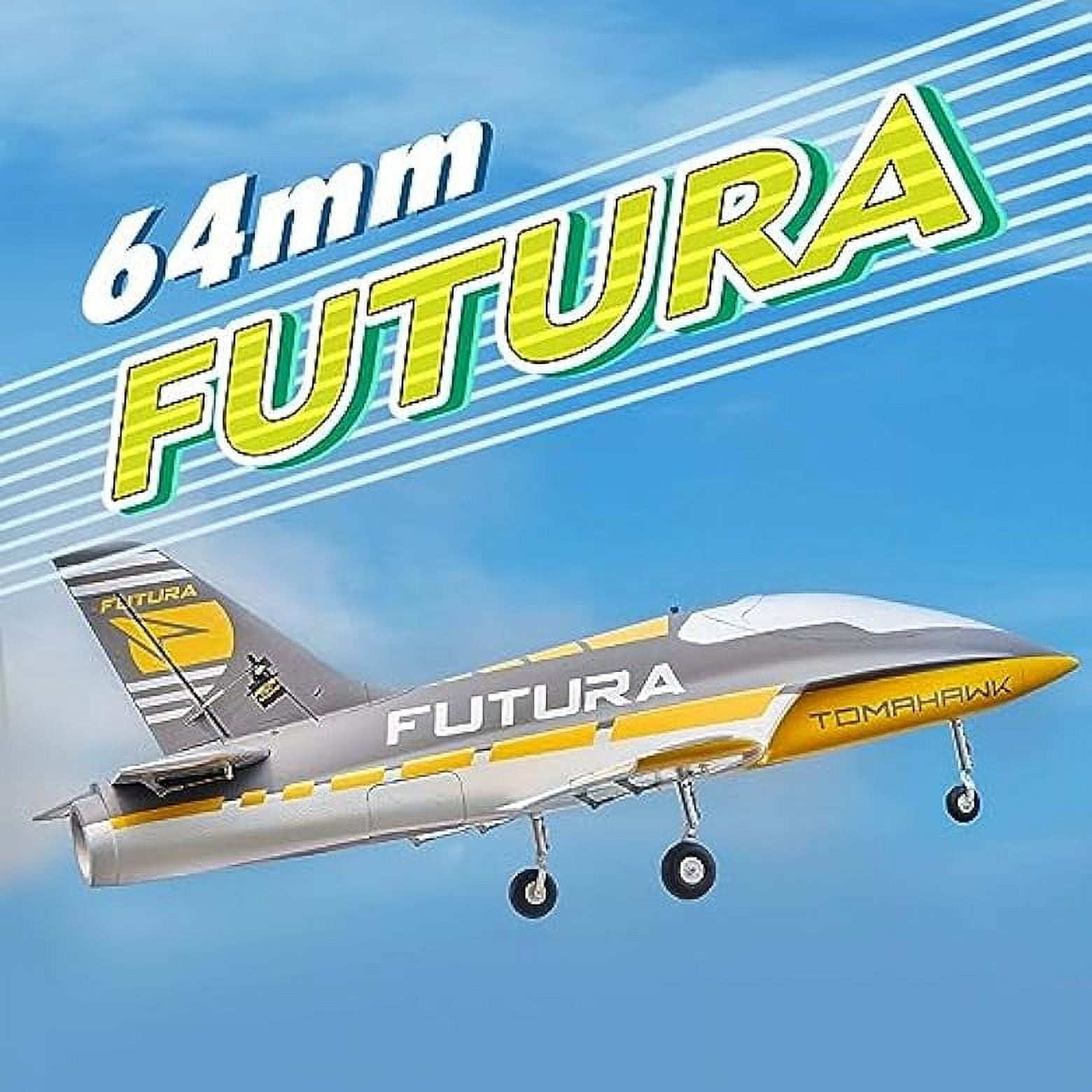FMS EDF Jet 64mm Futura PNP Yellow (NO Transmitter Batteries and Charger)