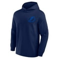 thumbnail image 2 of Men's Fanatics Navy Tampa Bay Lightning Elements Lightweight Tri-Blend Fleece Hoodie, 2 of 3