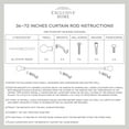 thumbnail image 4 of Exclusive Home Vine 1" Curtain Rod and Finial Set, Distressed White, Adjustable 36"-72", 4 of 5
