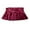 A-Red126, variant on XIAONU Sexy Glossy Mini Skirt For Women Ruffled Hem High-Waisted Skirts Parties Chic Punk Short Skirt