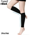 thumbnail image 1 of 1 Paire de Manchons de Compression pour Cuisse 20-30 MmHg Bas de Compression avec Bande en Silicone Type2-Noir-1 S, 1 of 6