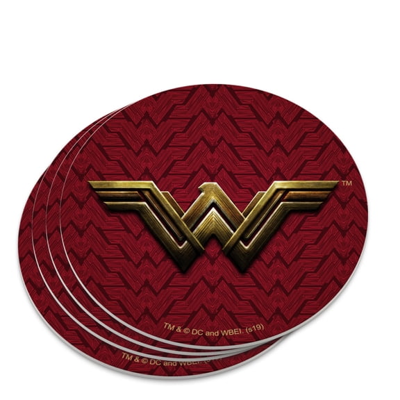Justice League Movie Wonder Woman Logo Novelty Coaster Set