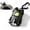 Carbon Black, variant on Flashlight 500 Lumens, USB-C Rechargeable EDC Pocket Light, Aircraft , 3 Modes, Cap Clip & Carabiner, Glow-in-Dark Button -- Camping, Hiking, Concert,