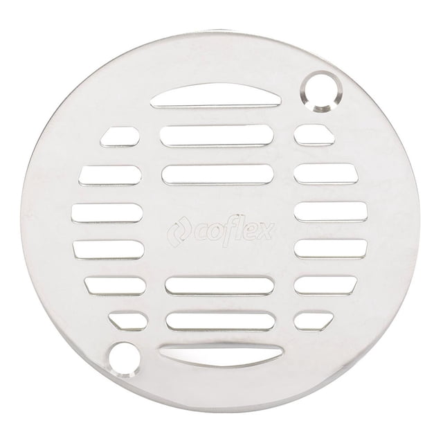 Rejilla Desagüe Redonda Coflex 10 Cm Plata