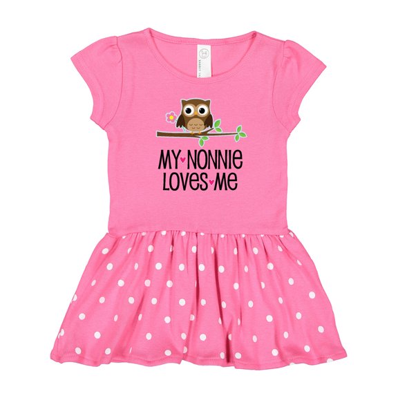 Inktastic My Nonnie Loves Me Grandchild Gift Baby Girl Dress