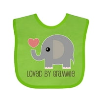 Inktastic Loved by Grammie Boys or Girls Baby Bib