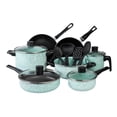 thumbnail image 1 of Batería de Cocina Cinsa Granito Jade 15 Piezas Blanco y Menta, 1 of 9