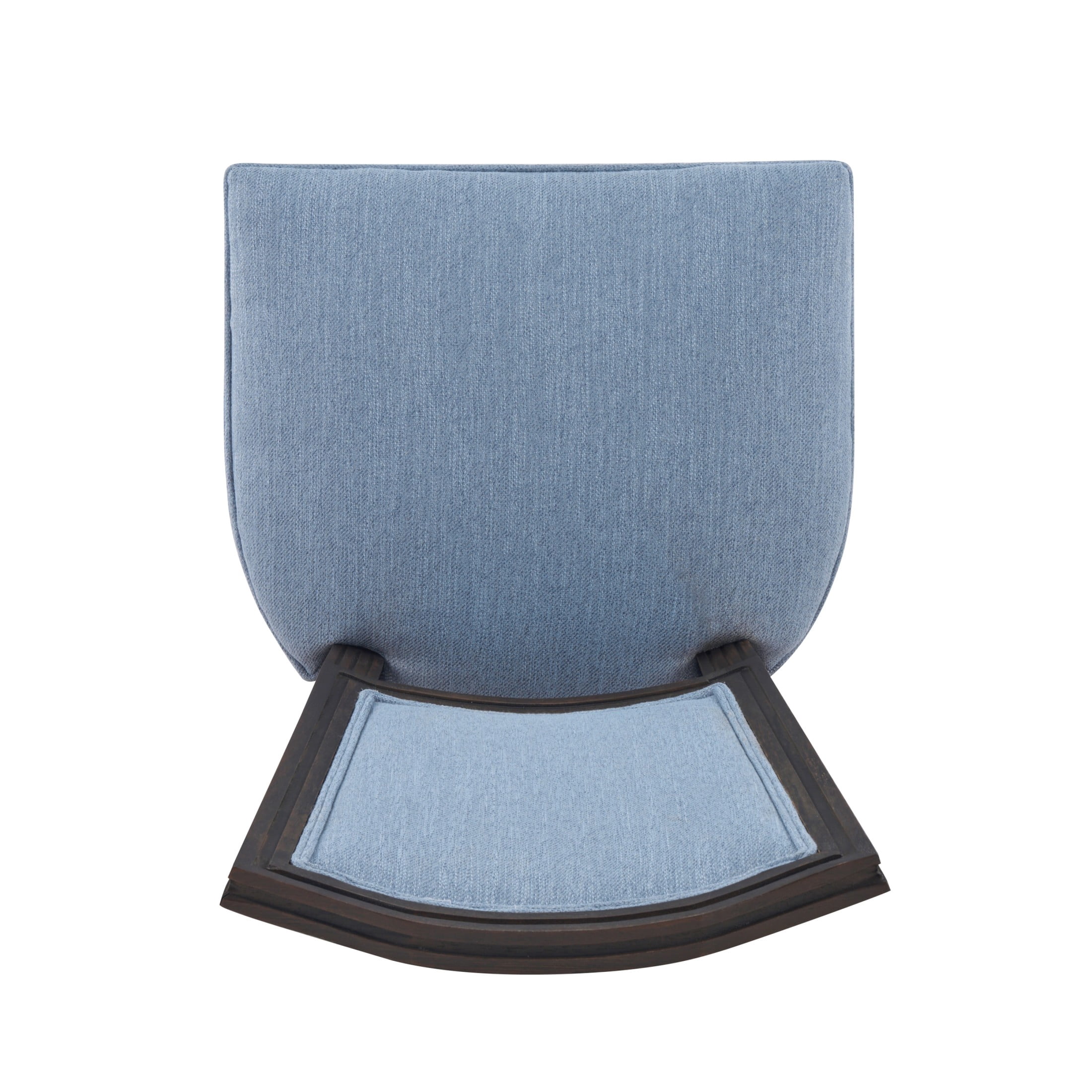 Christopher Knight Home Set of 4 French Country Upholstered Dining Chairs, Rubberwood Frame, Slate Blue