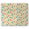 thumbnail image 1 of Retro Mouse Pad, Colorful Pattern with Striped Circles on Grungy Background Funky Abstract and Spotty, Rectangle Non-Slip Rubber Mousepad, Multicolor, by Ambesonne, 1 of 2