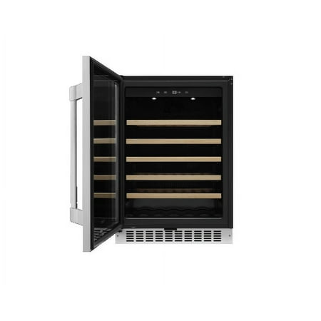 Dacor - 46-Bottle Built-In Dual Zone Wine Cooler, Handle Sold Separately - Stainless Steel