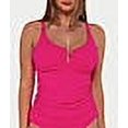 thumbnail image 5 of Sunsets Swimwear Begonia Sandbar Rib Zuri V-Wire Tankini Top, 5 of 6
