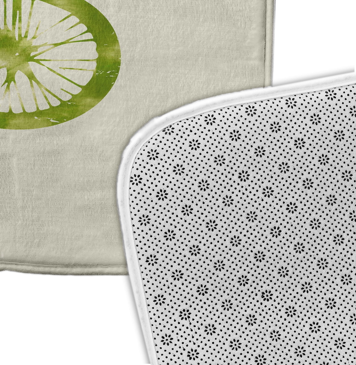 Simply Daisy 24" x 17" Plush Microfiber Green Life Cycle Bath Mat